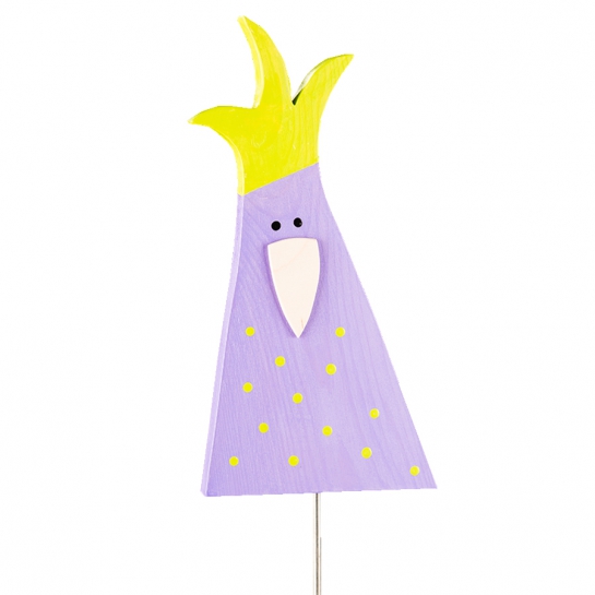 Die wilde Hilde zum Stecken lila/hellgr�n