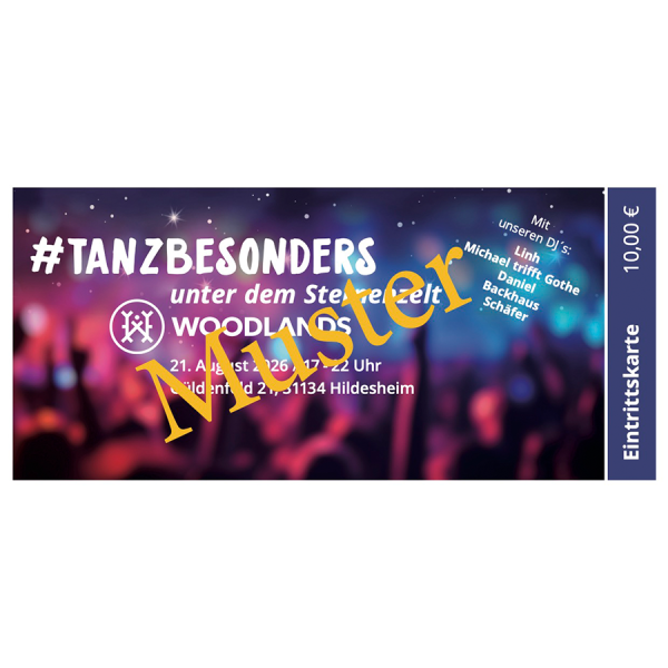 Eintrittskarte #Tanzbesonders unter dem Sternenzelt