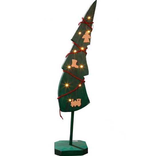 Lichtertanne geschmückt 90cm