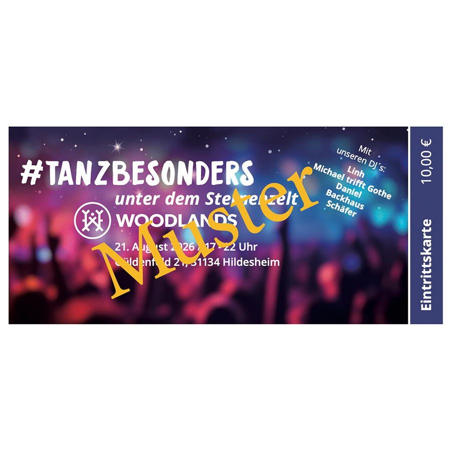 Eintrittskarte #Tanzbesonders unter dem Sternenzelt