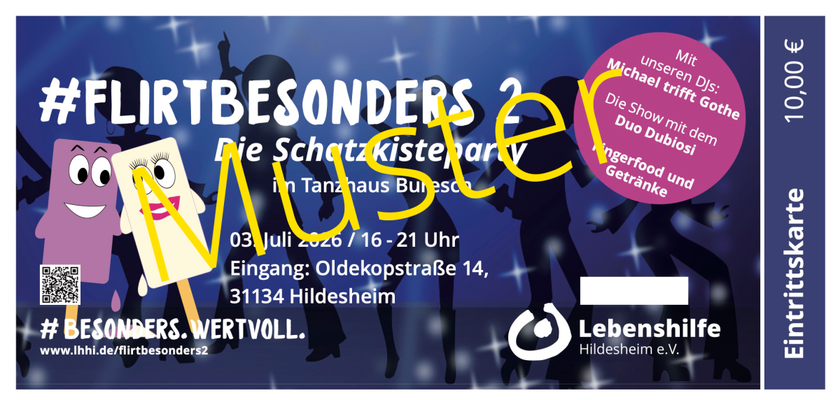 Eintrittskarte #FlirtBesonders, die Schatzkisteparty