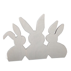 Hasenget�mmel hellgrau mit Puschel